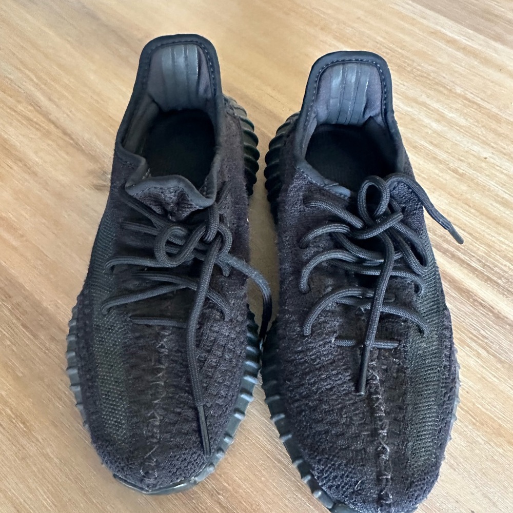 Black Yeezy sneakers